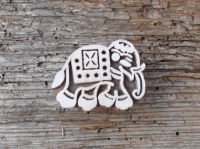 Elefant, Textilstempel, Druckstempel, Holzstempel, Blaudruckstempel