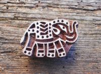 Elefant, Stempel, Druckstempel, Holzstempel, Textilstempel, Stoffdruckstempel