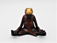 Frosch, Yogafrosch, Messing