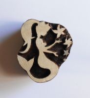 Motivstempel, Blaudruckstempel, Druckstempel, Holzstempel, Stoffdruckstempel