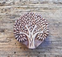 Druckstempel, Blaudruckstempel, Holzstempel, Stoffdruckstempel, Motivstempel, Baum