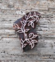 Druckstempel, Blaudruckstempel, Holzstempel, Stoffdruckstempel, Motivstempel, Blatt