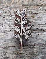 Druckstempel, Blaudruckstempel, Holzstempel, Stoffdruckstempel, Motivstempel, Blatt