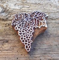 Druckstempel, Blaudruckstempel, Holzstempel, Stoffdruckstempel, Motivstempel, Obst