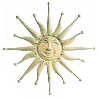 Sonne, Metallsonne, Wanddekoration