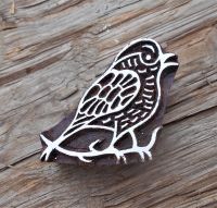 Vogel, Blaudruckstempel, Druckstempel, Holzstempel, Keramikstempel, Stempel